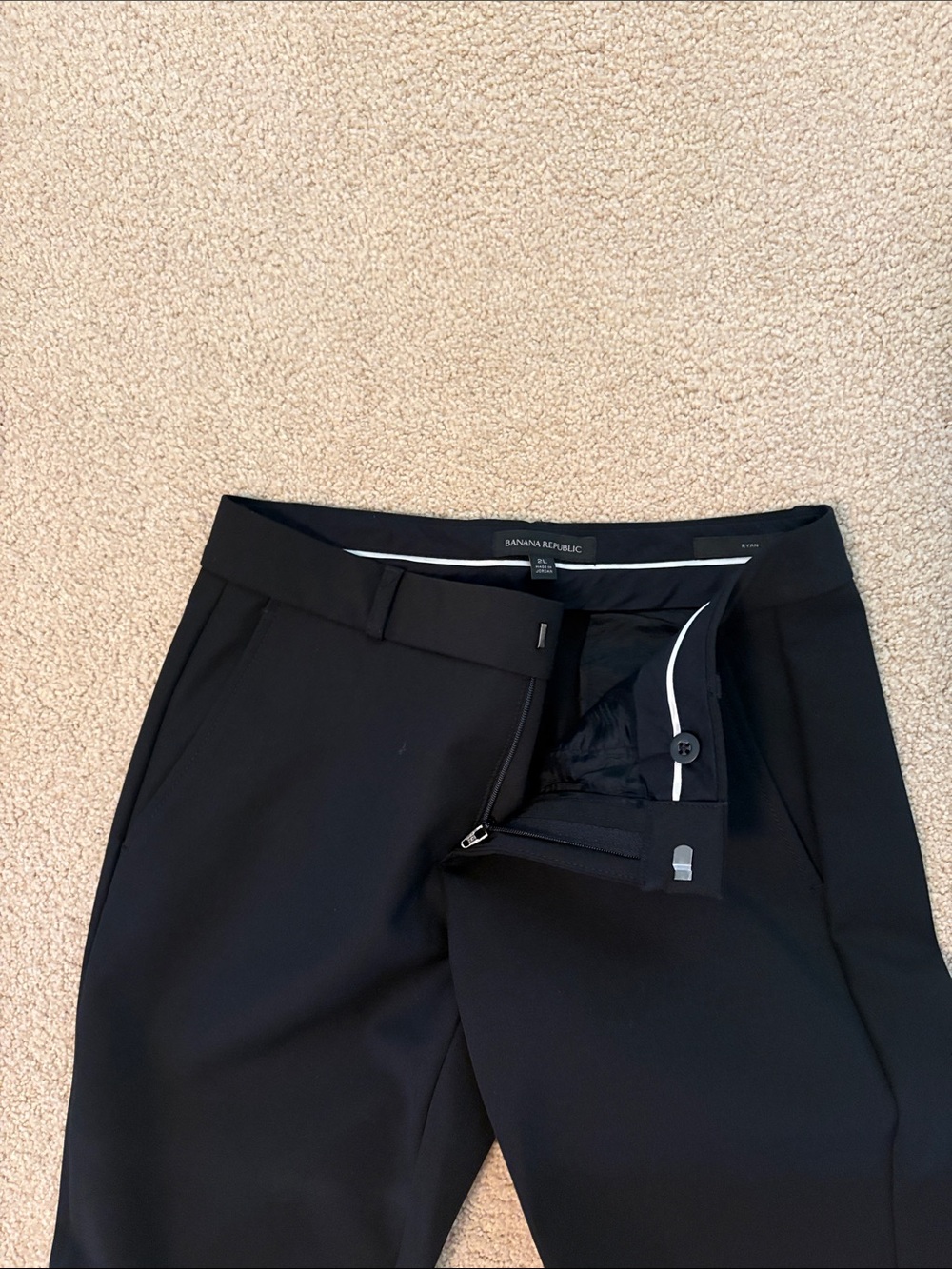 Banana Republic Women's Black Straight-Leg Dress Pants